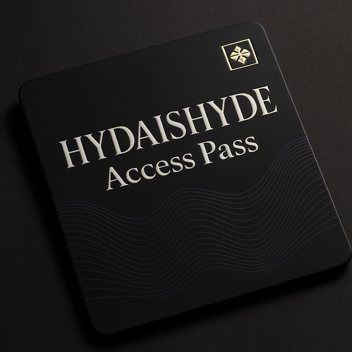 HYDAISHYDE Access Pass – Exclusive Eco-Luxury Streetwear for Hip-Hop Culture & Divinely Connected